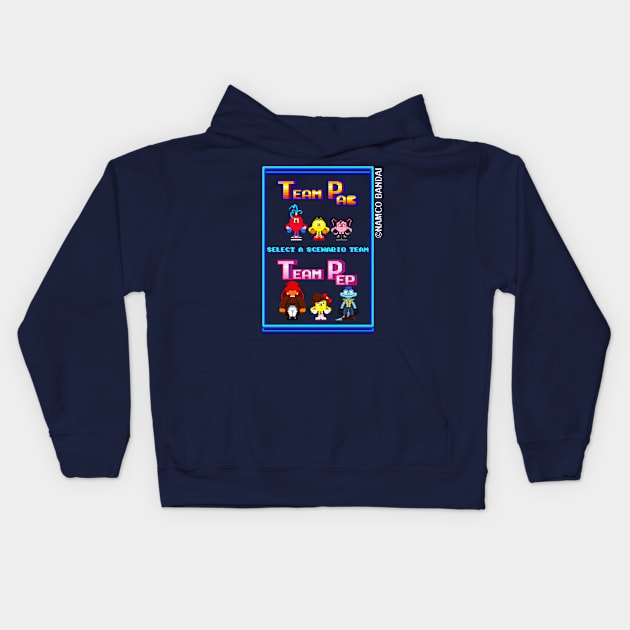 Team Pac-Scenario Selection Kids Hoodie by En.ReSourcer